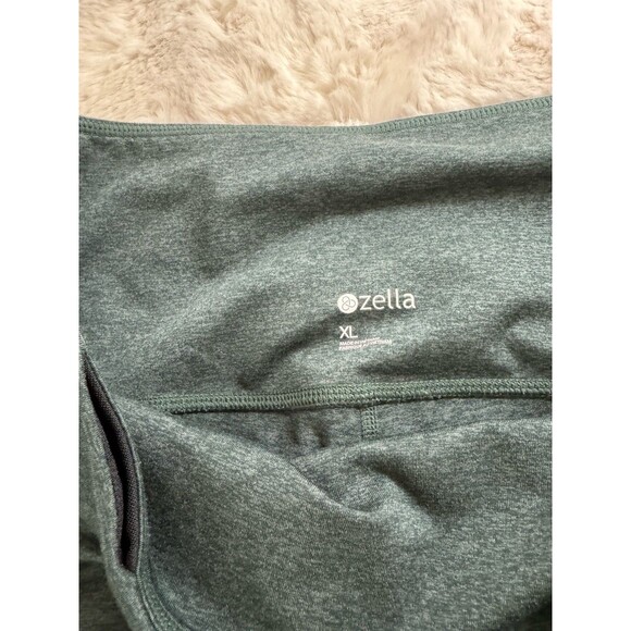 Zella Leggings Capri/ Cropped Size XL Excellent Heathered Olive Green - Picture 4 of 6